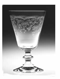 etched pantho wine glass